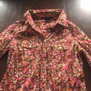 Victoria's Secret Moda Floral Button Up Small